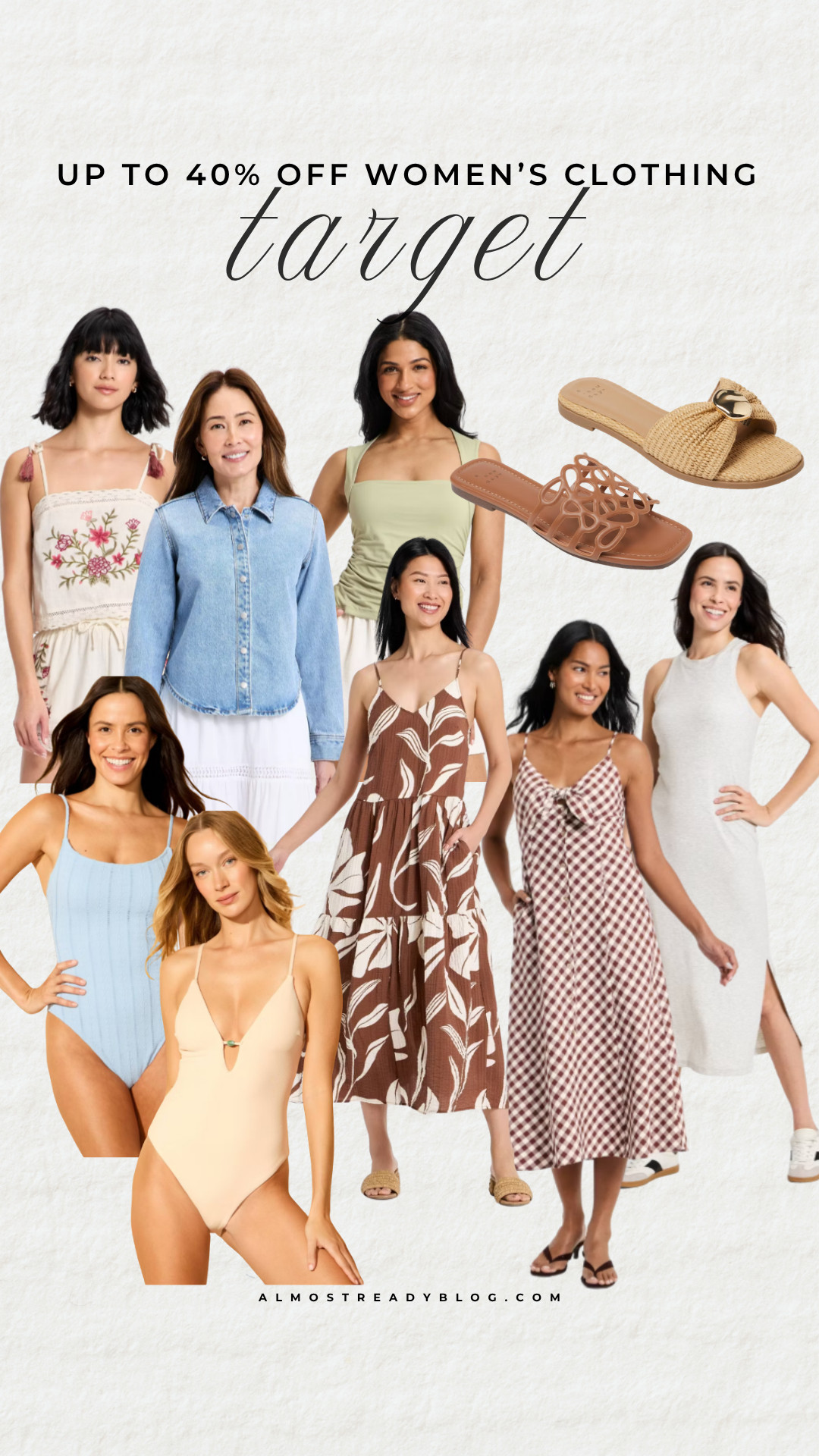 Target up to 40% off select women's clothing.

summer outfit, vacation outfit, beach outfit, casual dress, target style, resort wear, pool day outfit, brunch outfit, spring fashion, affordable fashion

#LTKSaleAlert