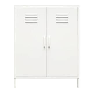 SystemBuild Bonanza White 2-Door Metal Storage Cabinet | The Home Depot