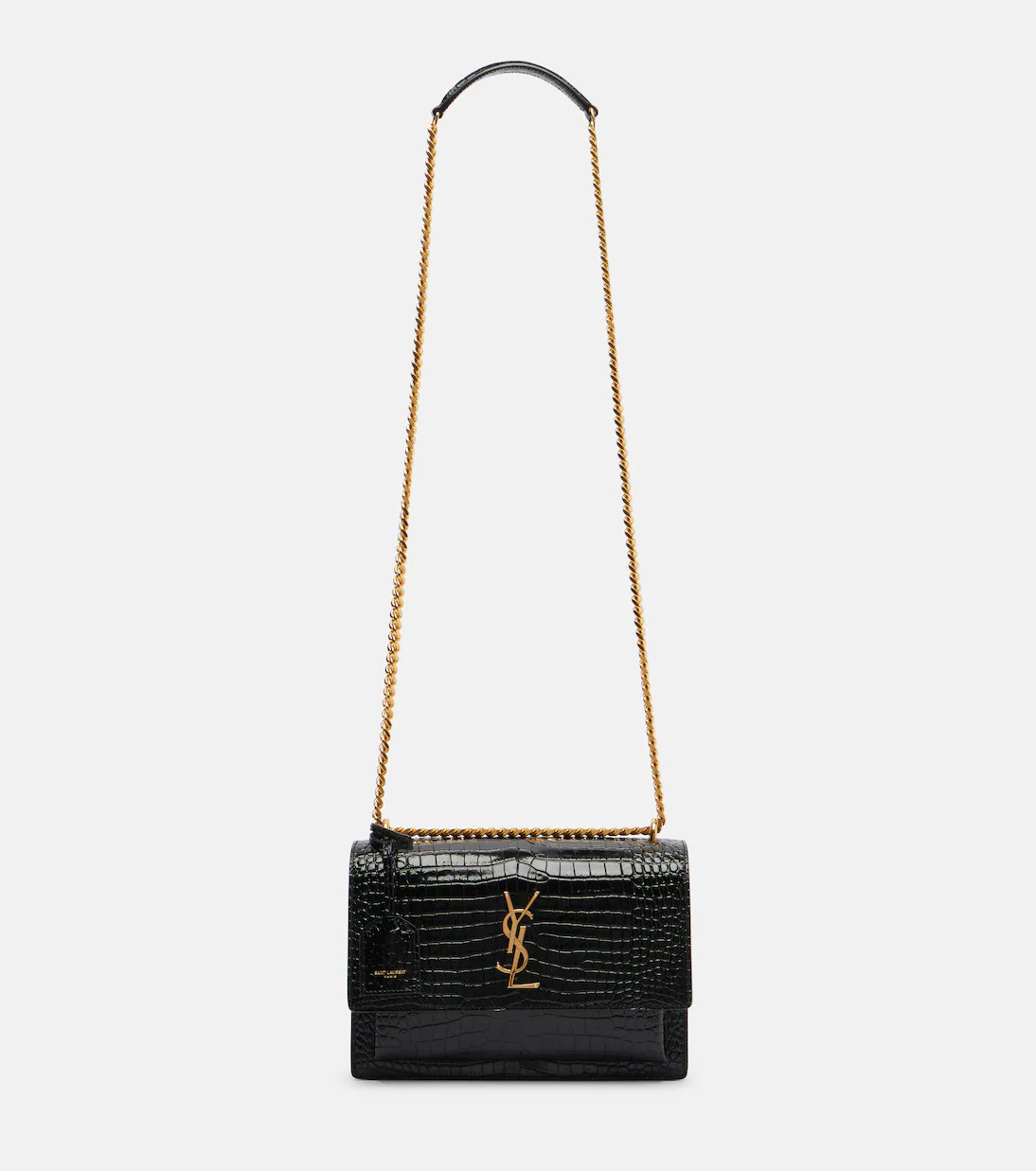 Sunset Medium croc-effect leather shoulder bag | Mytheresa (INTL)