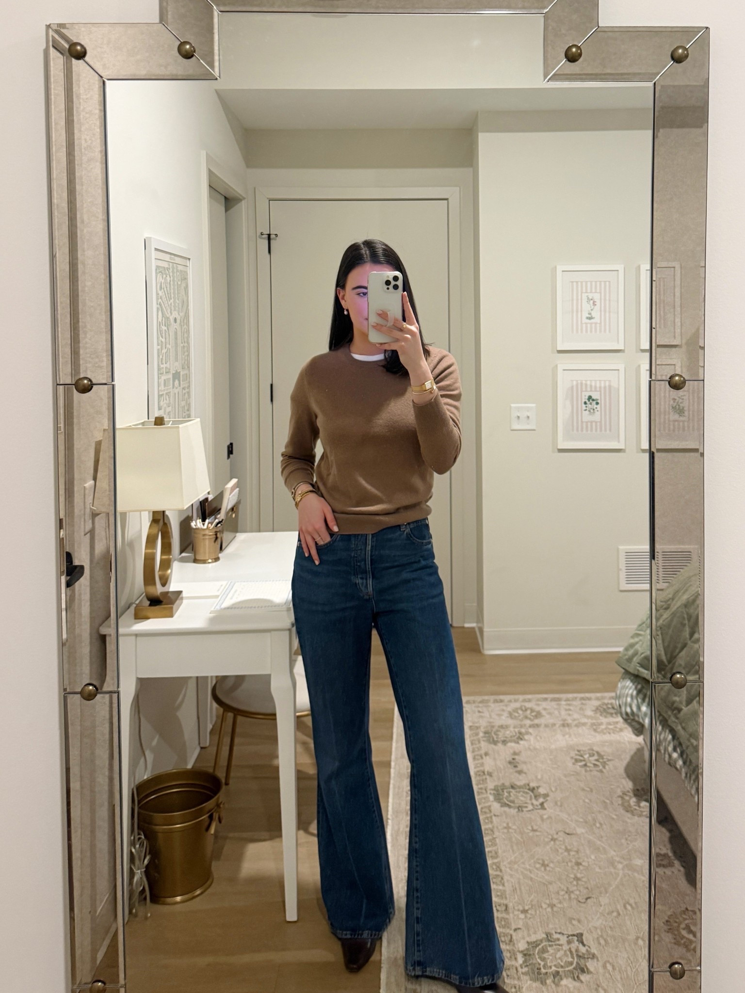 Simple and cozy outfit for Saturday dinner 🤍