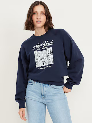 SoComfy Oversized Graphic Sweatshirt | Old Navy (US)