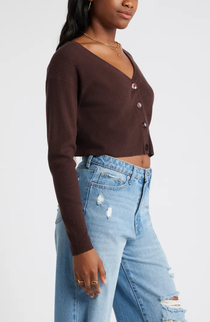 Crop V-Neck Cardigan | Nordstrom