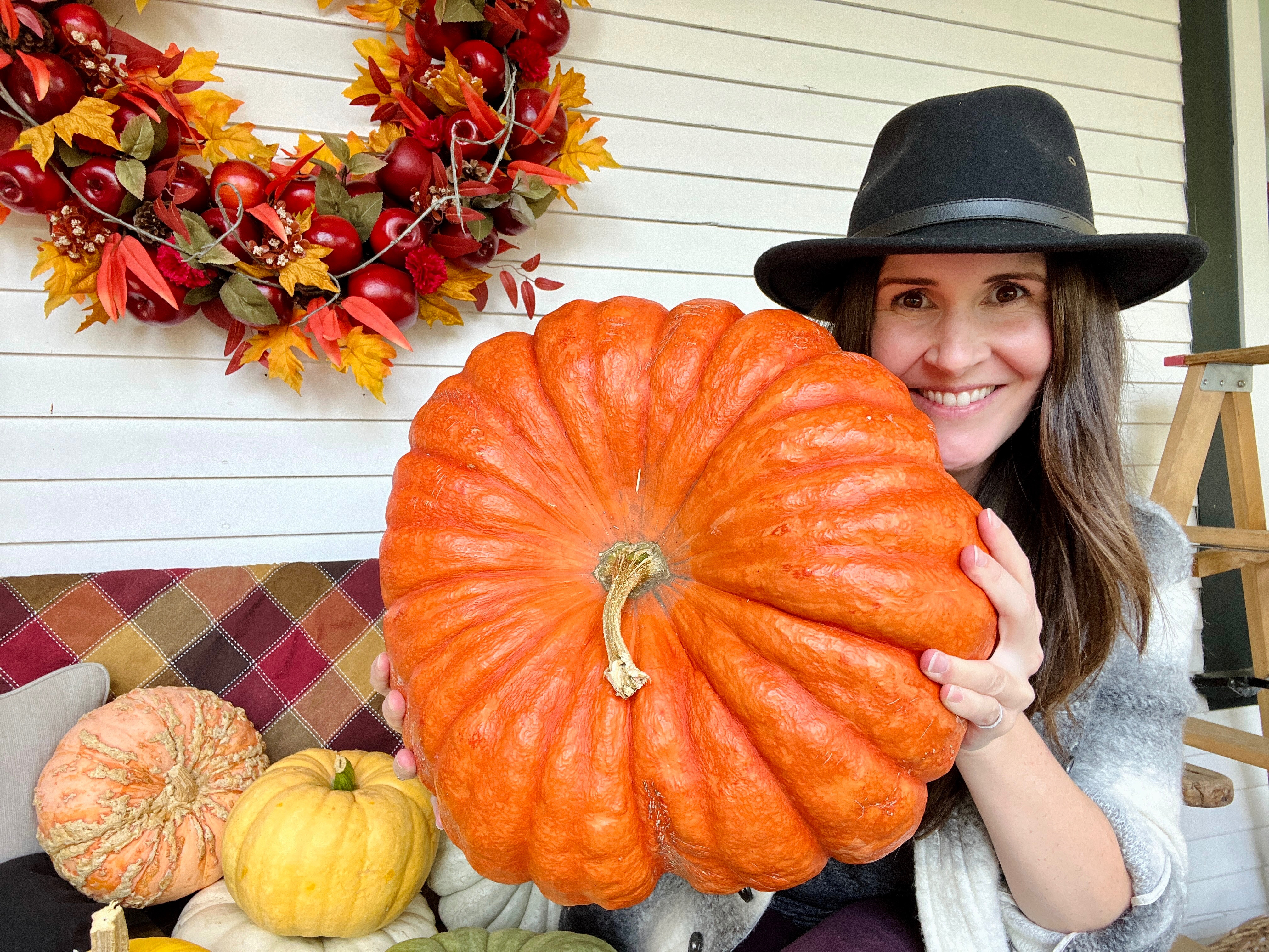 This cinderella pumpkin has been my favorite little touch on the porch this Thanksgiving season. The color fits right in with simple fall decor without looking busy.

I love using heirloom pumpkins outside because they hold up well in the cool weather and look beautiful right through November. This one has been the perfect centerpiece for the front steps.

Such an easy way to make the porch feel warm and welcoming for the holiday.

#ThanksgivingDecor #FrontPorch #CinderellaPumpkin #FallPorch #PorchDecor #HeirloomPumpkins 

 #LTKHoliday #LTKHome