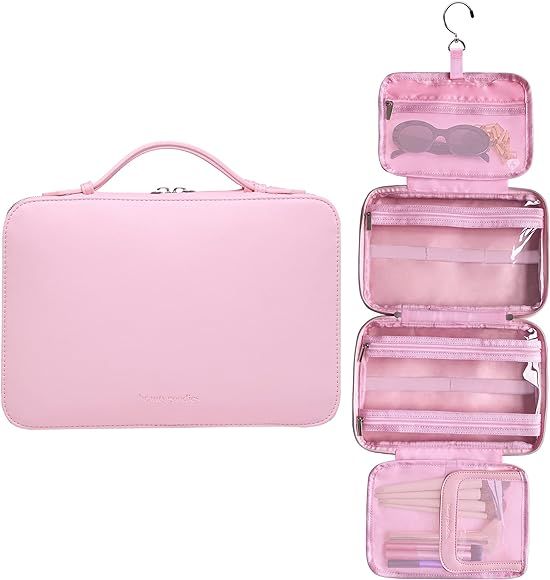 Toiletry Bag for Women Makeup Bag Travel Cosmetic Bag, Travel Toiletry Bag Women Make Up Bag Hang... | Amazon (US)