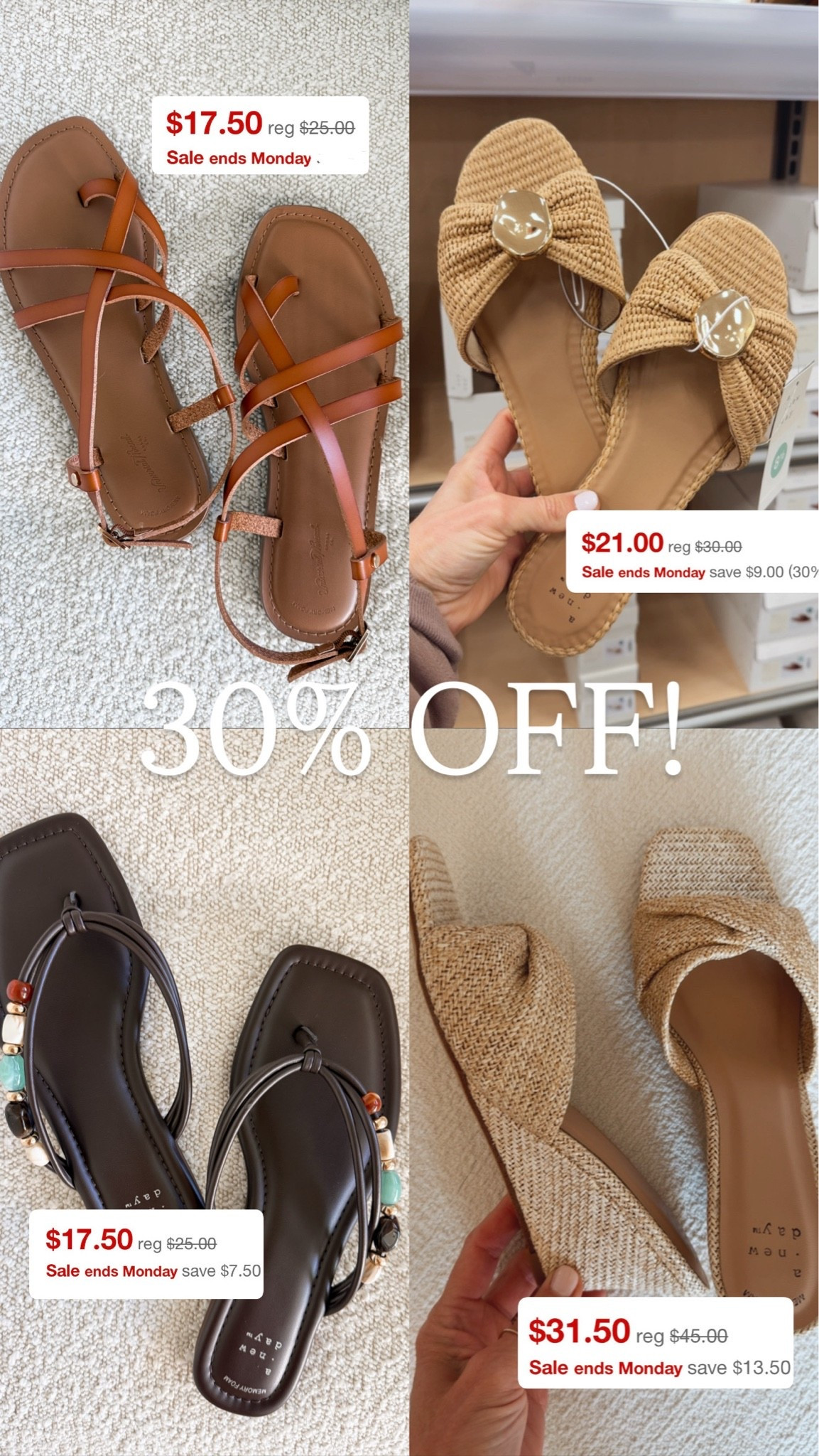 Major Sandal Sale at Target! 30% off!


@target #ad #sponsored

#LTKOver40 #LTKSaleAlert