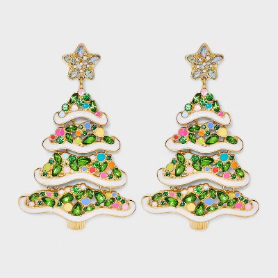 SUGARFIX by BaubleBar "Pining for You" Statement Earrings - Green | Target