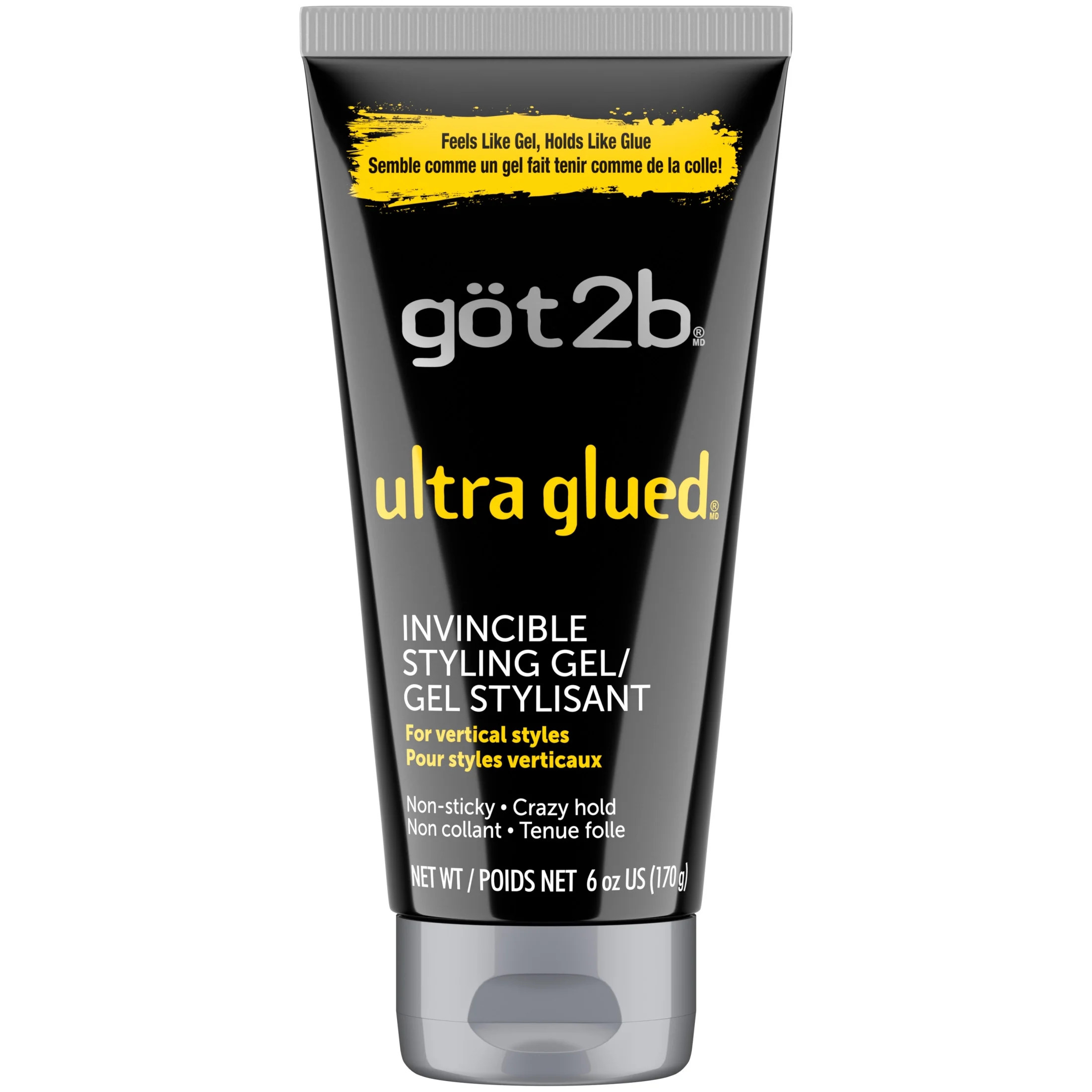 got2b Ultra Glued Invincible Styling Hair Gel, Extra Strong Hold for Men & Women, 6 oz | Walmart (US)