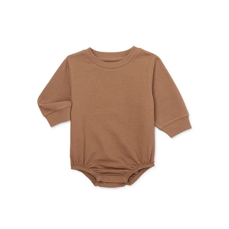 easy-peasy Baby Long Sleeve Sweatshirt Bodysuit, Sizes 0-24 Months | Walmart (US)