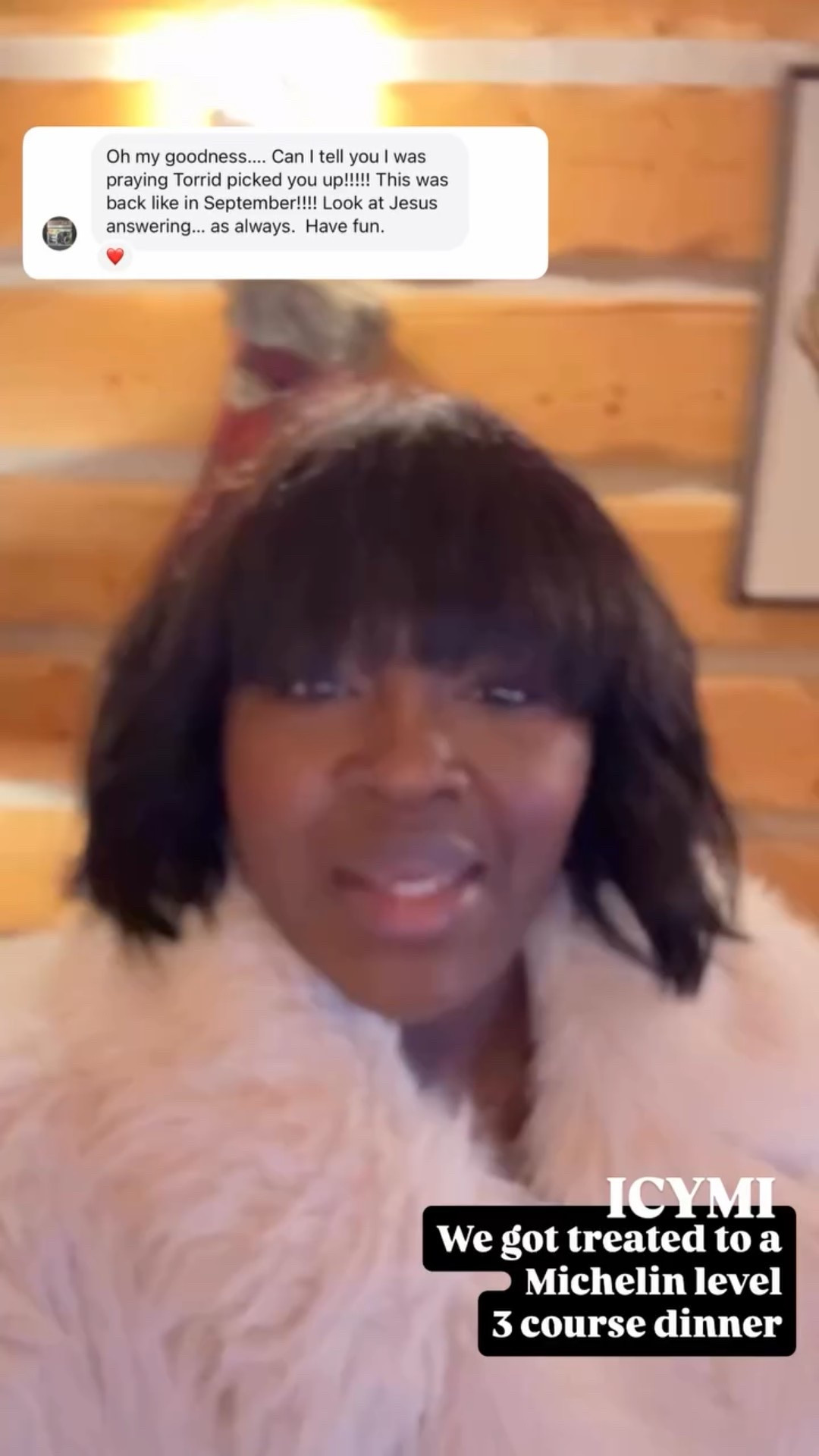 We got treated to a  Michelin level 
3 course dinner ICYMI