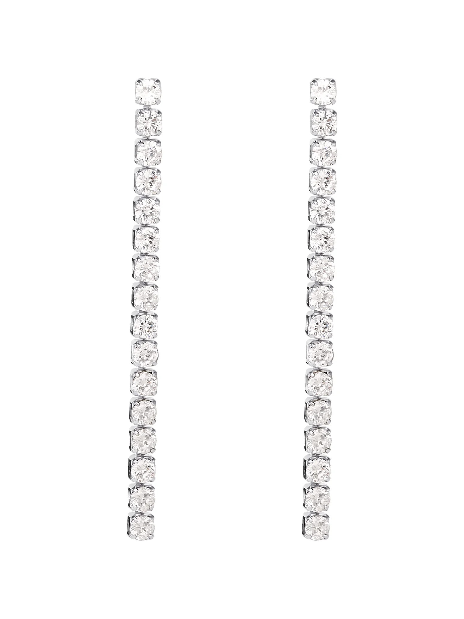 Believe By Brilliance Fine Silver Plated Cubic Zirconia Drop Earring | Walmart (US)