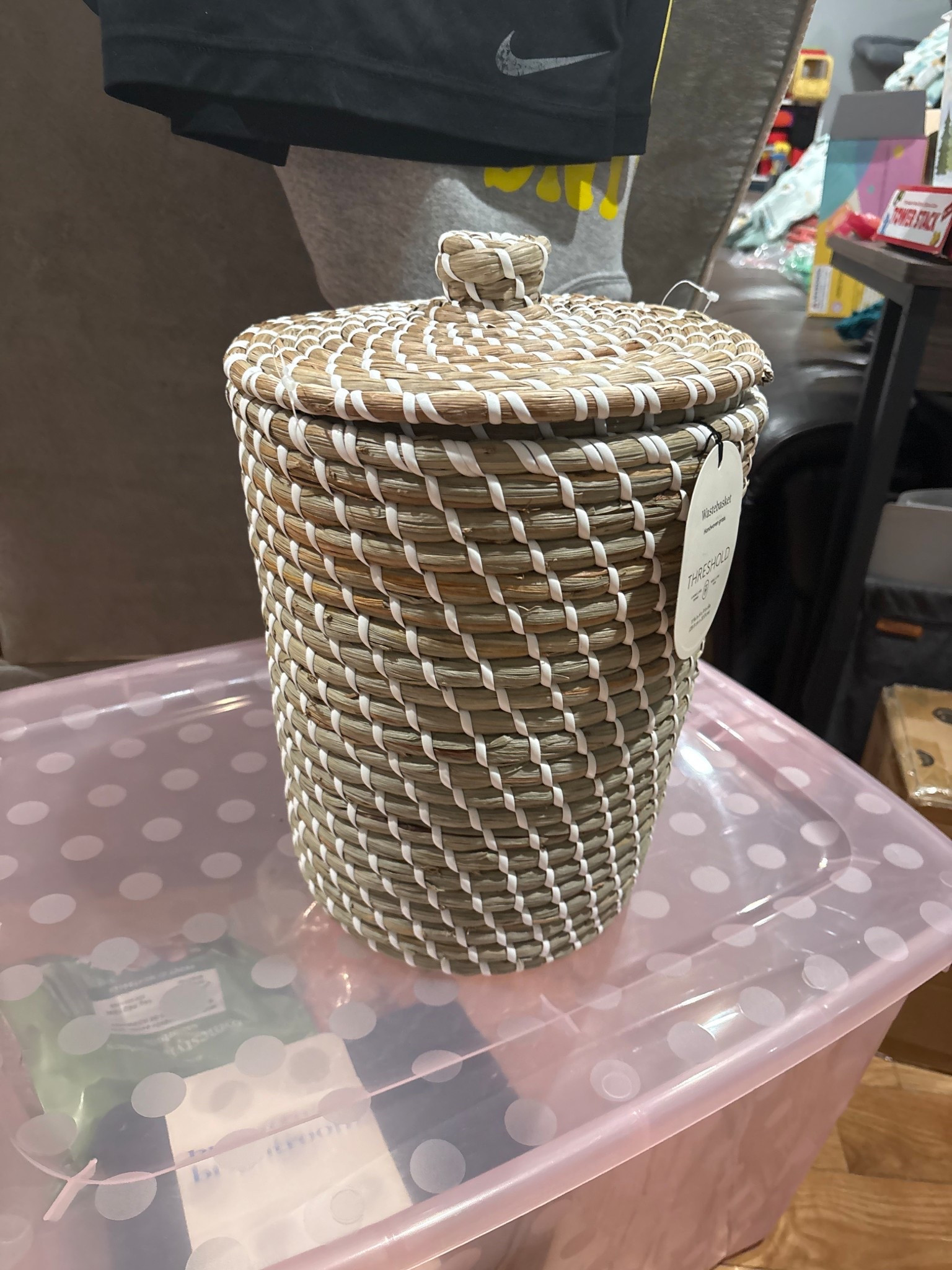 Ordered a new waste basket for the bathroom. The beginning of the remodel has slowly commenced. Brand: Threshold. Purchased at Targett

#LTKdayinmylife #LTKHome #LTKmomlife