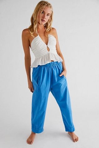 Preppy Poplin Pull-On Pants | Free People (Global - UK&FR Excluded)