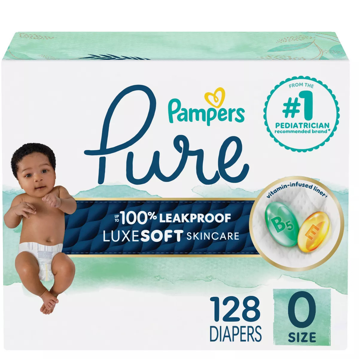 Pampers Pure Protection Diapers Super Pack - Size 2 - 74ct | Target