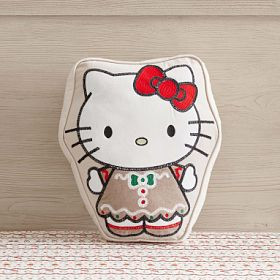 Hello Kitty® Gingerbread Shaped Pillow | Pottery Barn Teen