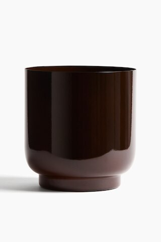 H & M - Large Metal Plant Pot - Beige | H&M (US + CA)