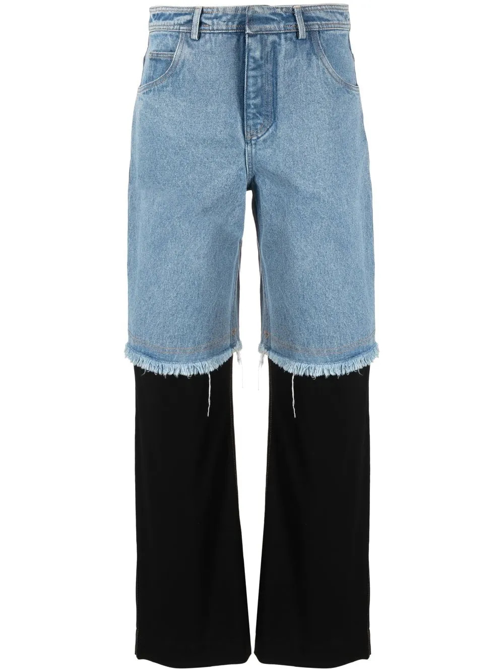 Deconstruct straight-leg jeans | Farfetch Global