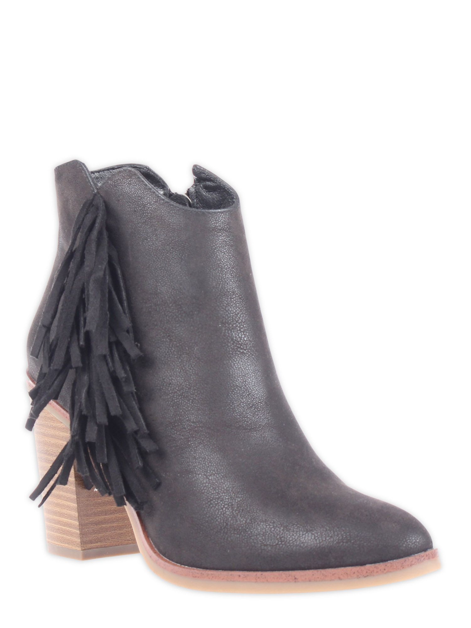 MIA GIRL Women's Avril Fringe Booties | Walmart (US)