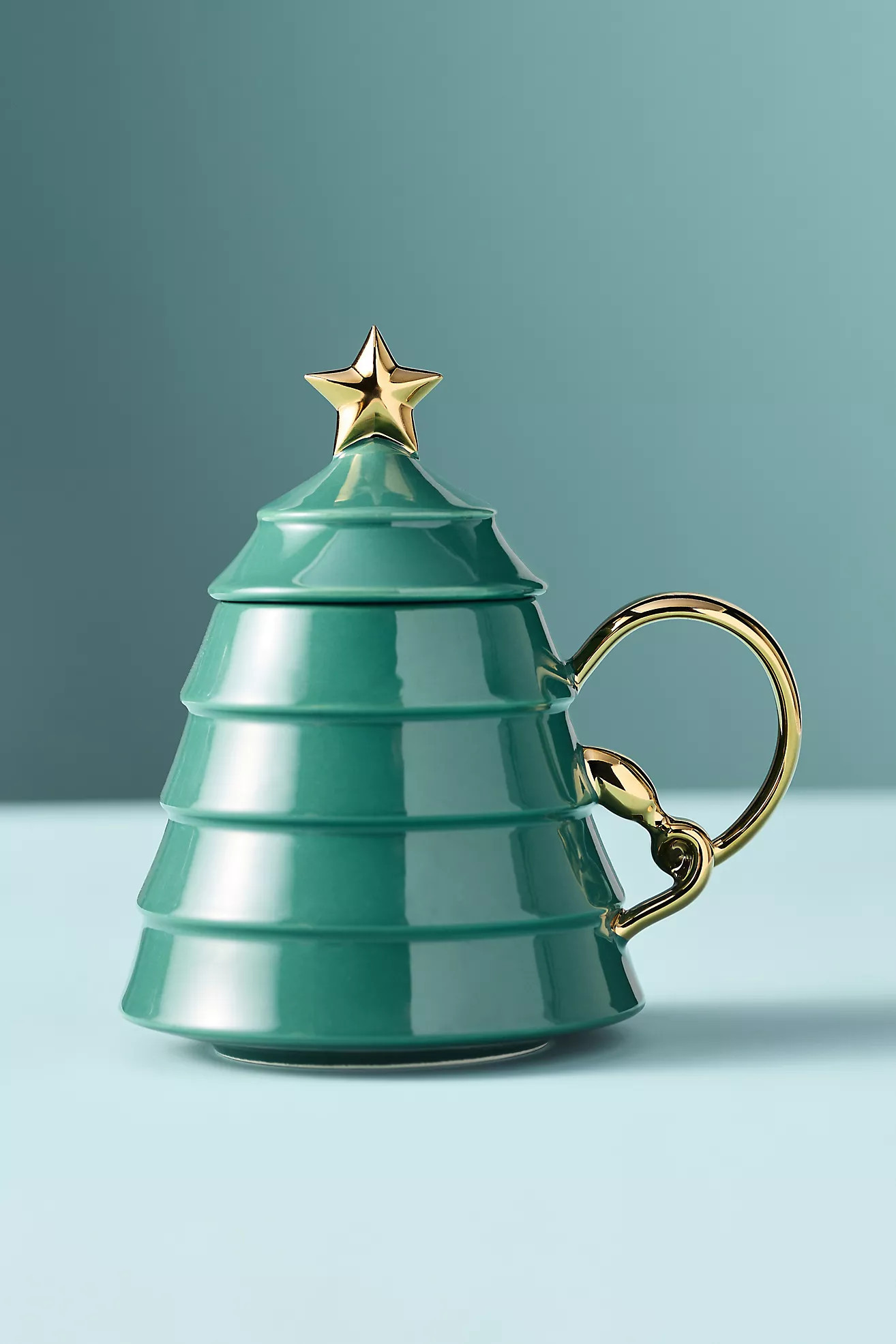 Arbol Tree Lidded Stoneware Mug | Anthropologie (US)