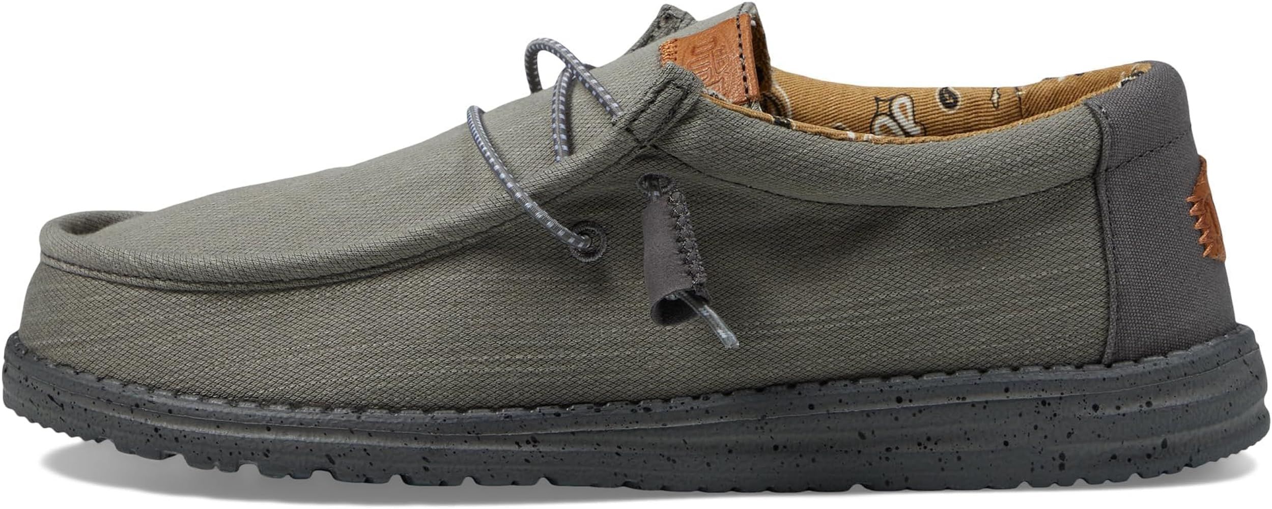 Hey Dude Men's Wally Canvas | Men's Loafers | Men's Slip On Shoes | Comfortable & Light-Weight | Amazon (US)