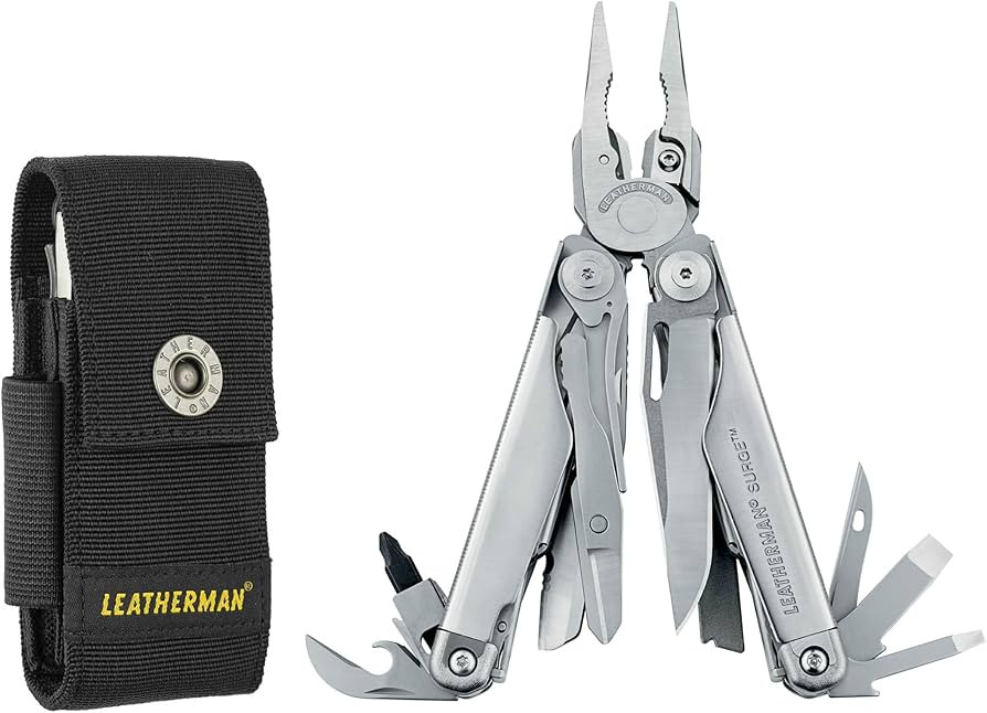 LEATHERMAN, Surge, 21-in-1 Heavy-Duty Multi-tool for Work, Home, Garden, DIY & Auto, Stainless St... | Amazon (US)