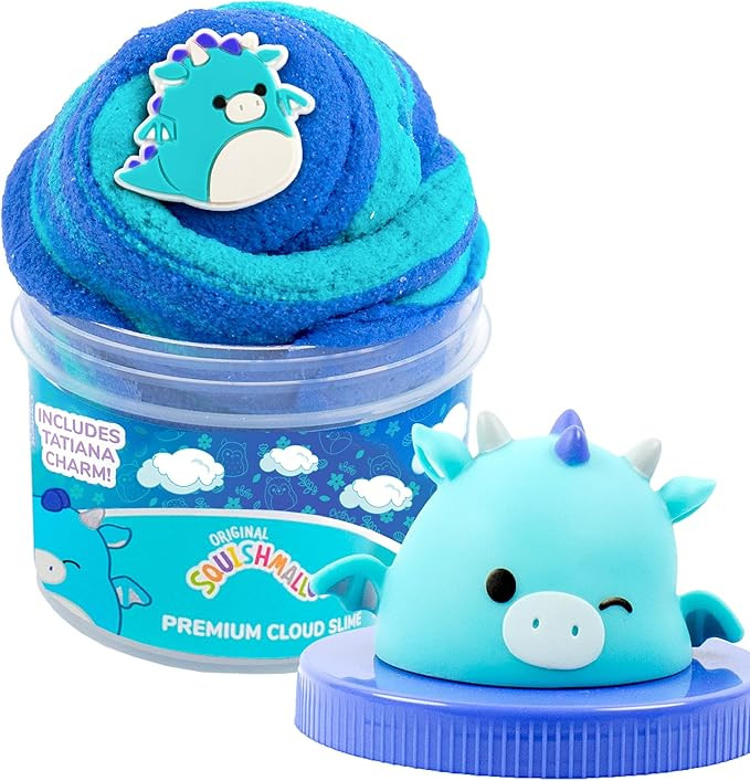 Original Squishmallows Tatiana The Dragon Premium Cloud Slime, Blue Raspberry-Scented, 8 oz. Stor... | Amazon (US)