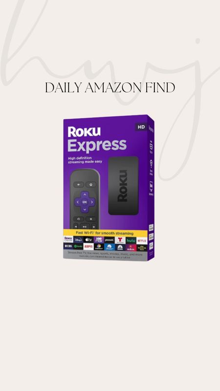 Amazon Daily Deal 
33% Off Roku Express HD Streaming Device 

#LTKsalealert #LTKfindsunder50 #LTKhome