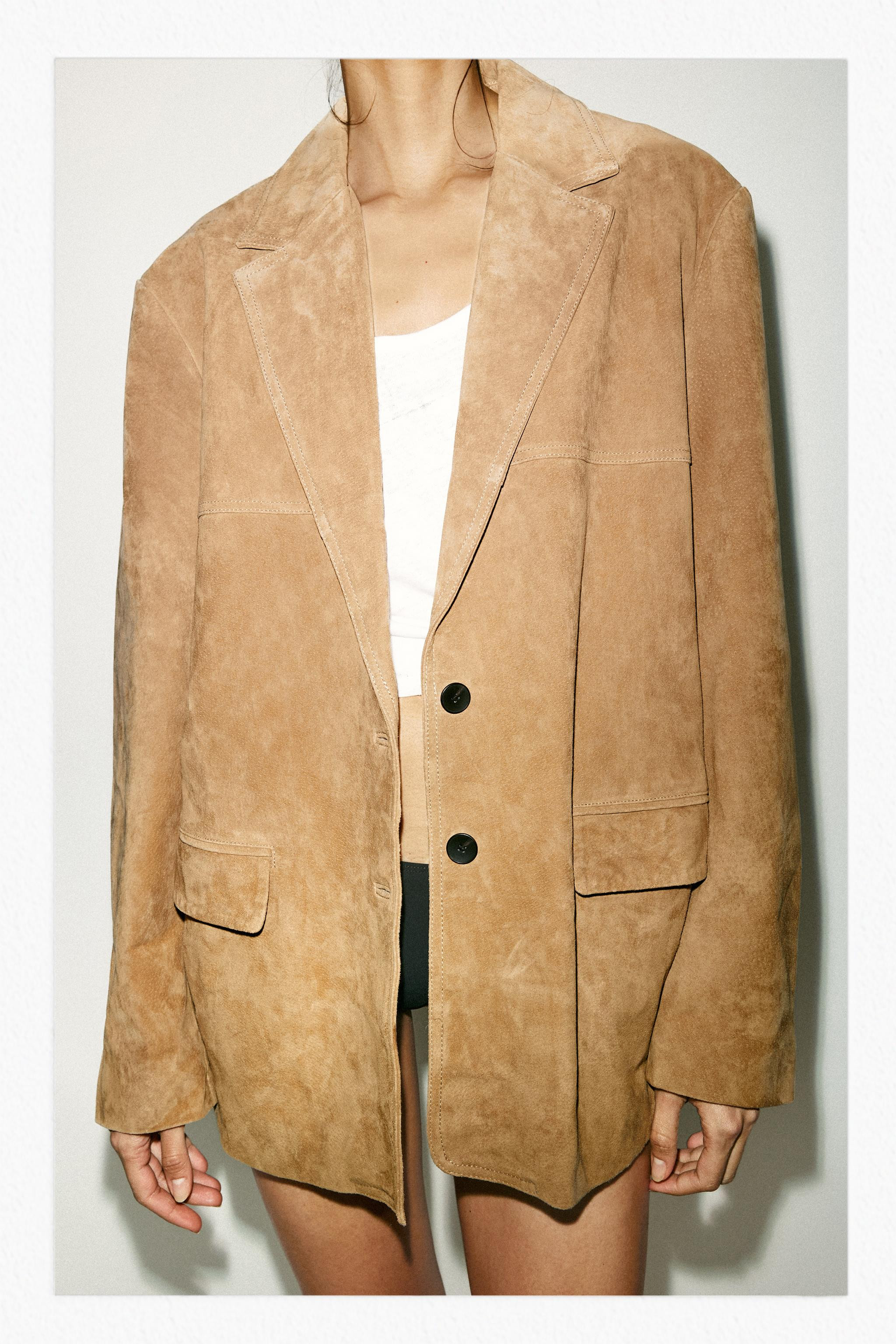 100% SUEDE BLAZER | Zara US