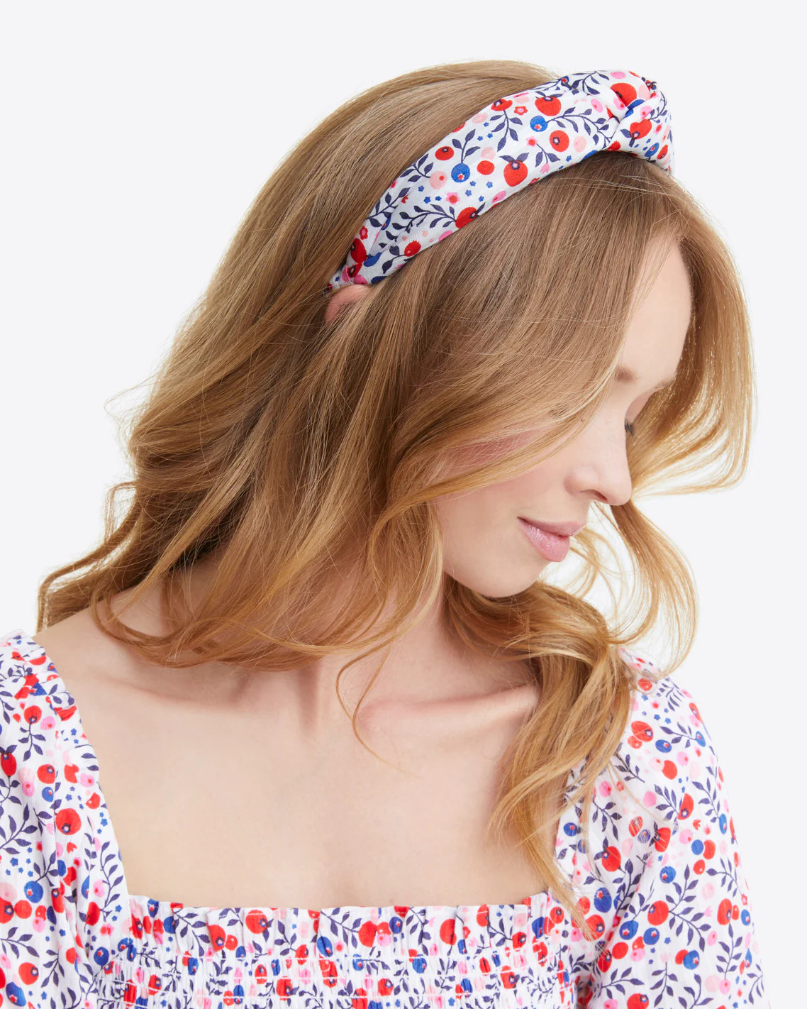 Knot Headband in Berry Print | Draper James (US)