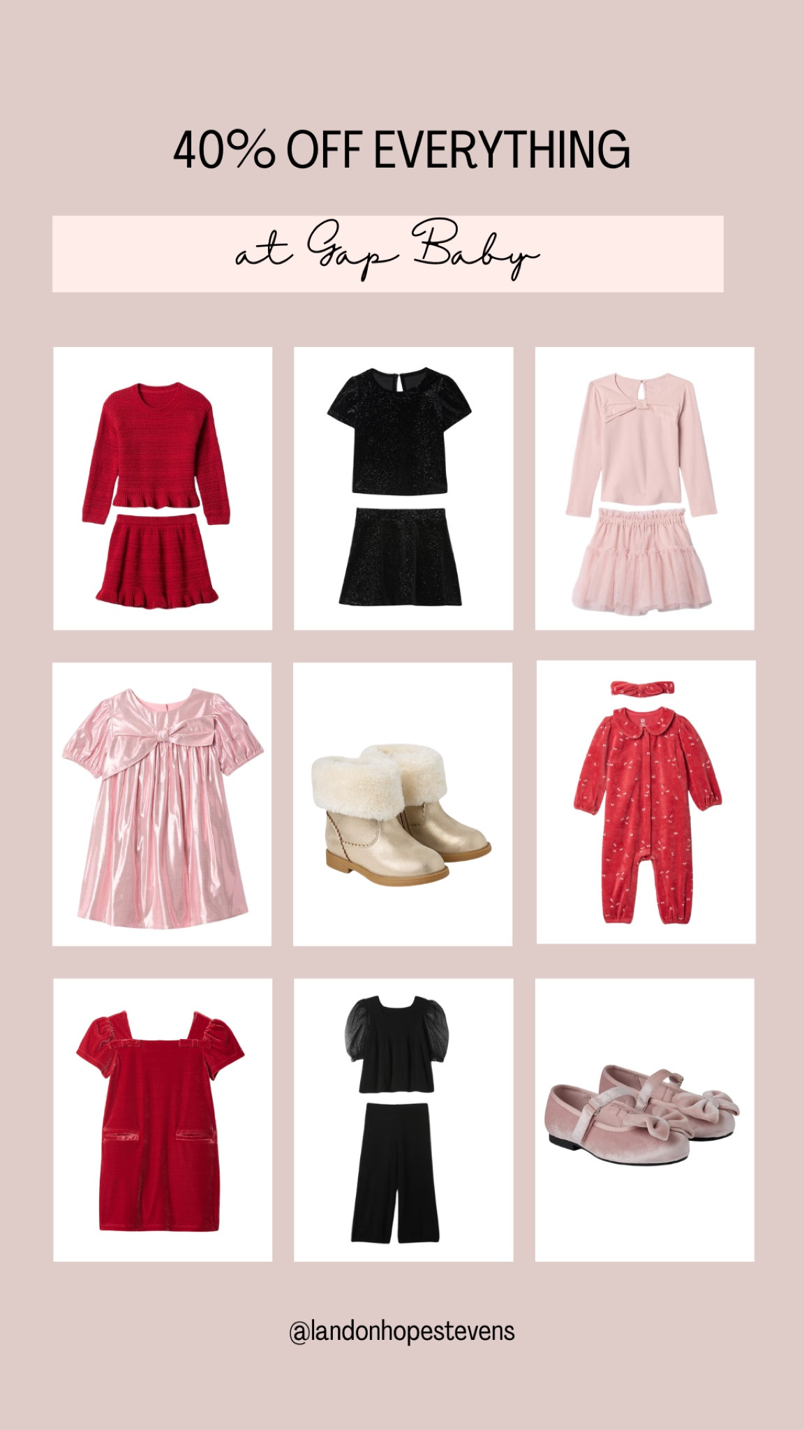 🍼❤️ 40% OFF at Gap Baby! Shop the cutest baby outfits, cozy knits, festive dresses, and adorable shoes for the little ones in your life. Perfect for holiday photos, gifting, or everyday wear, these picks are too cute to pass up. Tap to shop and save big on your favorites! 🎄👶 #GapBabyStyle #BlackFridaySavings #BabyFashion #HolidayReady #AdorableLooks

#LTKSaleAlert #LTKCyberWeek #LTKBaby