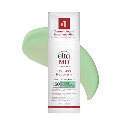 EltaMD UV Skin Recovery Green Tint All Mineral, Redness Reduction, Sensitive Skin Face Sunscreen SPF 50 | Amazon (US)