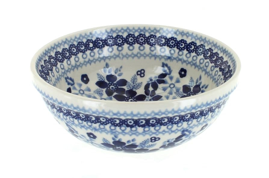 Blue Rose Polish Pottery Vintage Blue Daisy Dessert Bowl | Amazon (US)