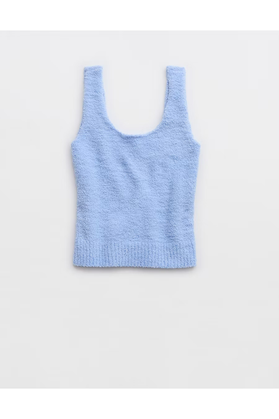 Aerie Marshmallow Cropped Tank Top Women's Ocean Sky M | American Eagle Outfitters (US & CA)