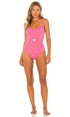 Solid & Striped The Spencer One Piece in Watermelon from Revolve.com | Revolve Clothing (Global)