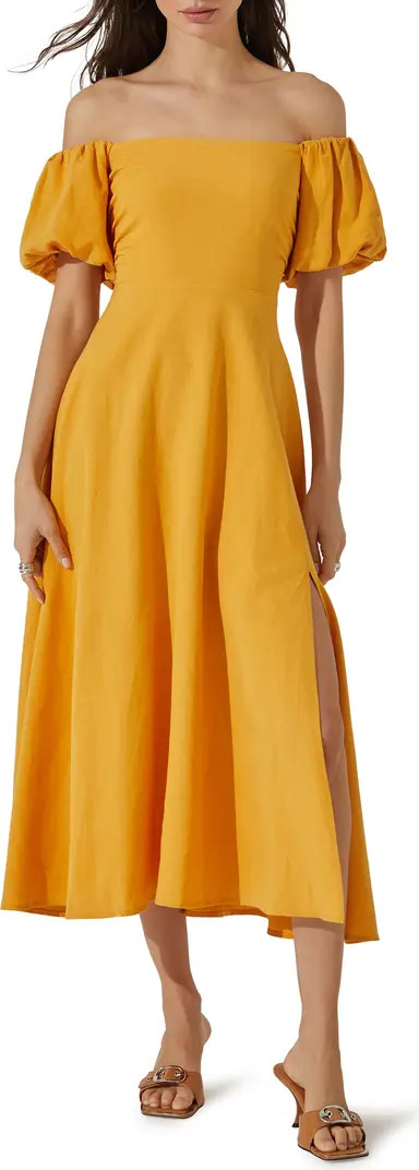 Off the Shoulder A-Line Dress | Nordstrom