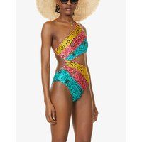 Zulu asymmetric cut-out swimsuit | Selfridges