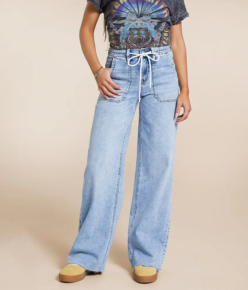 High Rise Wide Leg Stretch Jean | Buckle