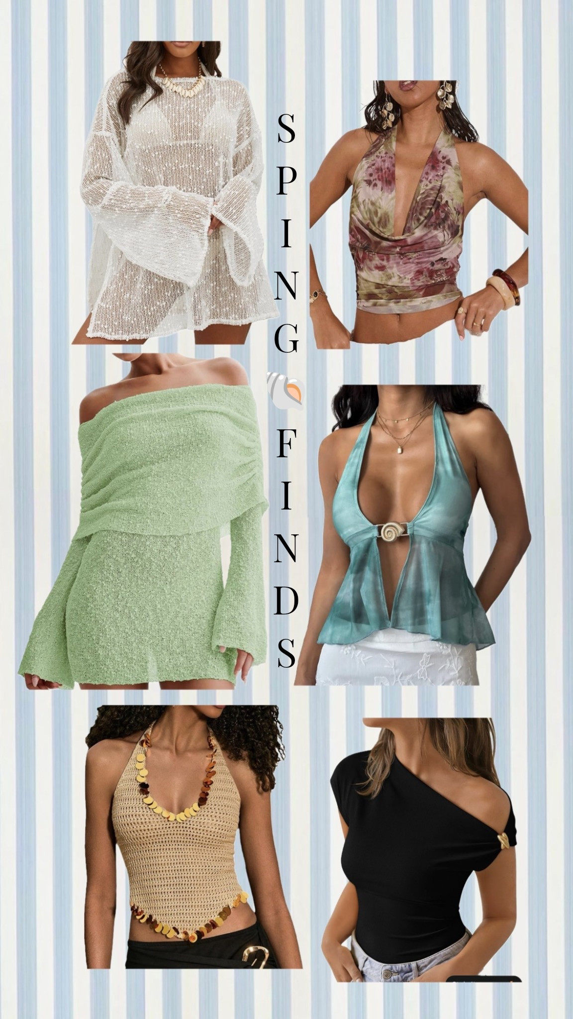 Amazon Spring Break Finds 🐚

Spring break outfit inspo 🌴✨ tropical vacation vibes, beachy aesthetic, coastal cowgirl energy, bikini cover up, flowy maxi skirt, crochet top, platform sandals, oversized sunnies, gold layered jewelry, messy beach waves, glowy makeup, bronzed skin, vacation ready look, resort wear style, poolside outfit, Miami trip outfits, Cabo vacation looks, trendy spring fashion, effortless it-girl style 💛🌊 #SpringBreakStyle #BeachVacationOutfit #ResortWear #CoastalVibes

#LTKU #LTKspringtrends #LTKSpringSale