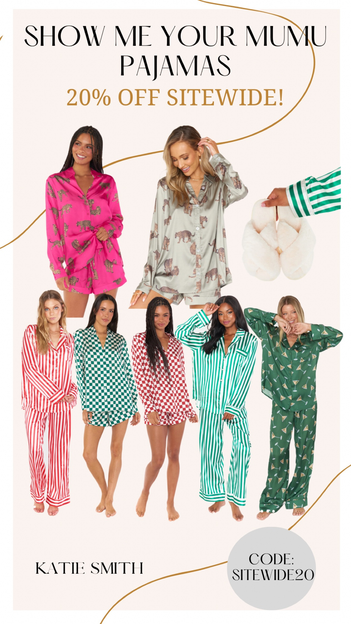 Show me your mumu 20% off sitewide! 

Black Friday sale | pajamas on sale | sitewide sale | Christmas pajamas | checkered pajamas | pjs matching set | pink pajamas | 

#LTKGiftGuide #LTKHoliday #LTKsalealert