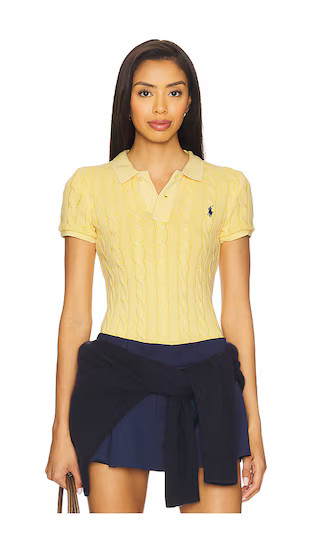 Short Sleeve Polo in Fall Yellow | Revolve Clothing (Global)