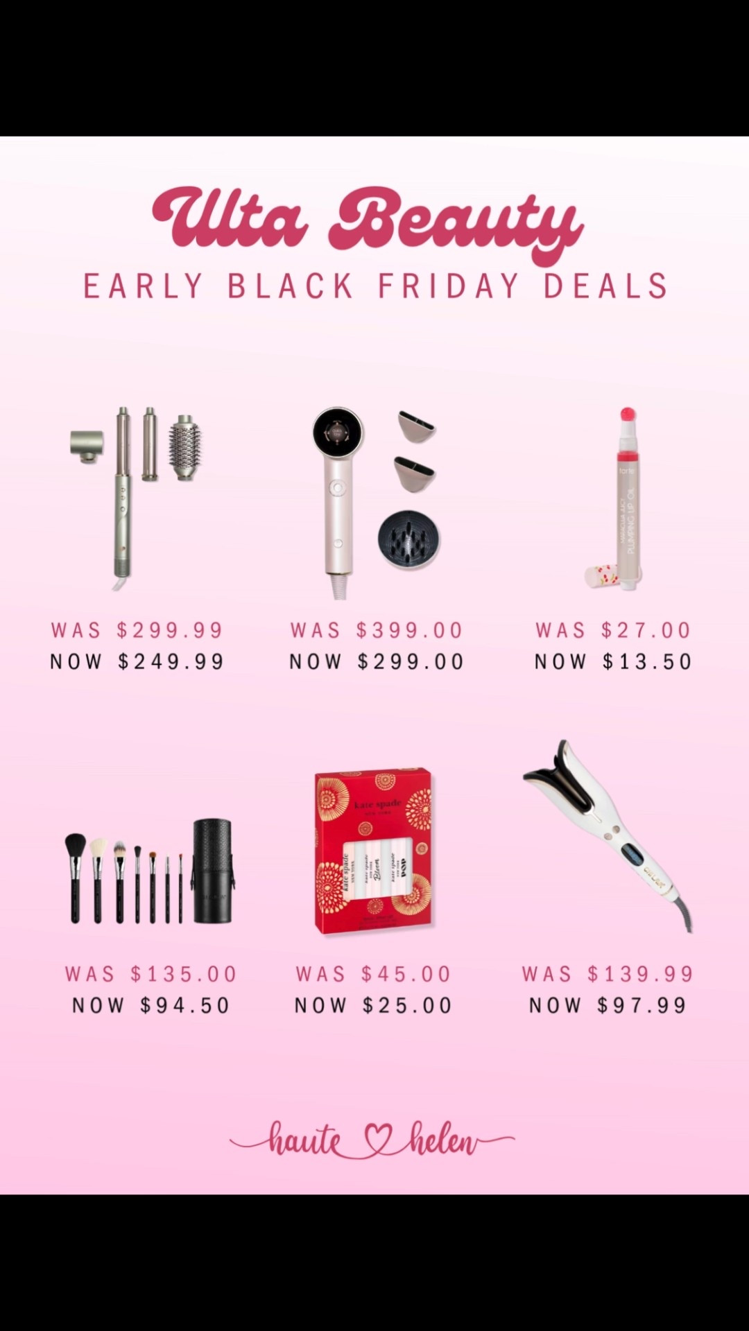 Black Friday is almost here! Check out Ulta Beauty's Early Black Friday Deals 💖✨

#deals #salealert #beauty

#LTKGiftGuide #LTKCyberWeek #LTKSaleAlert