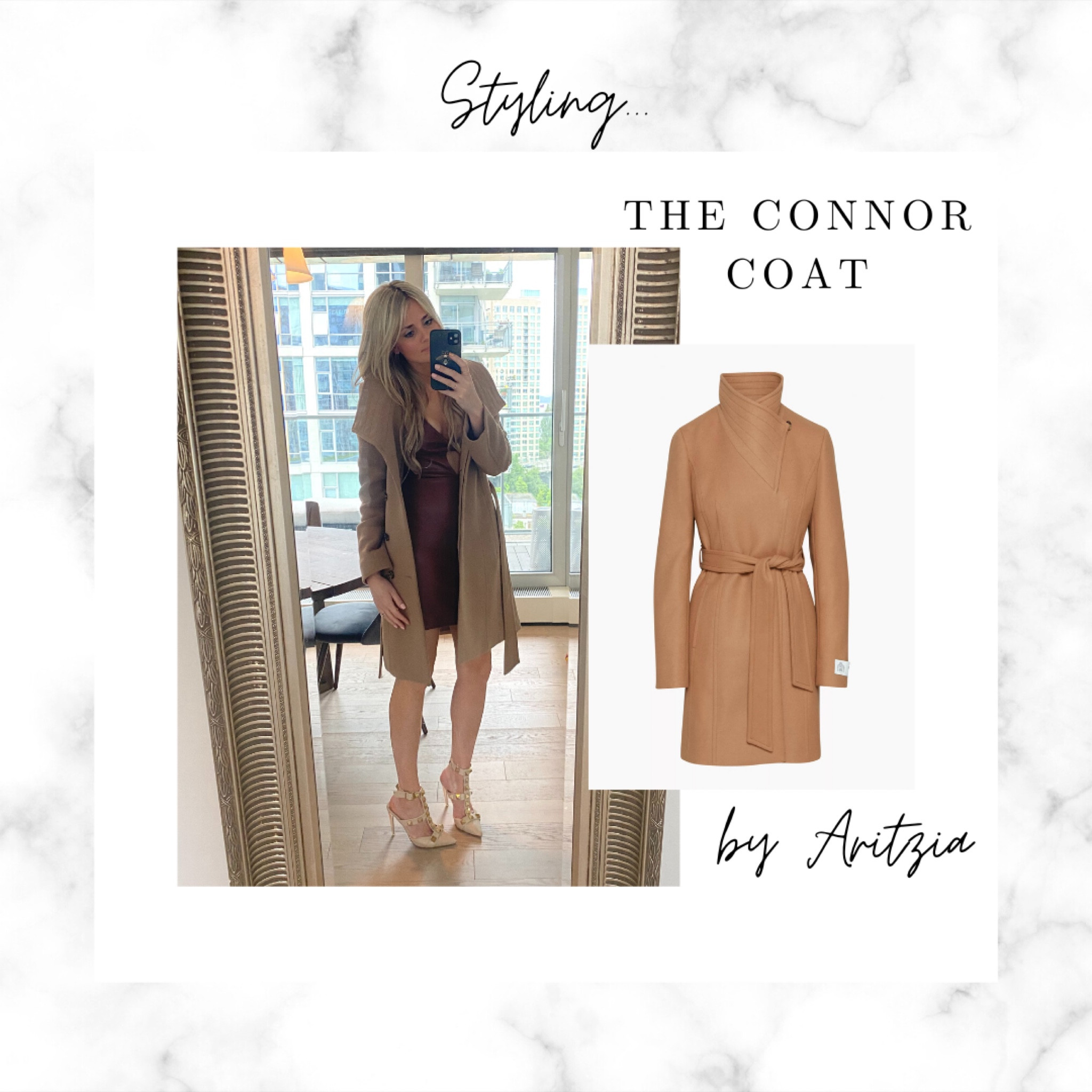 Connor cheap wool coat