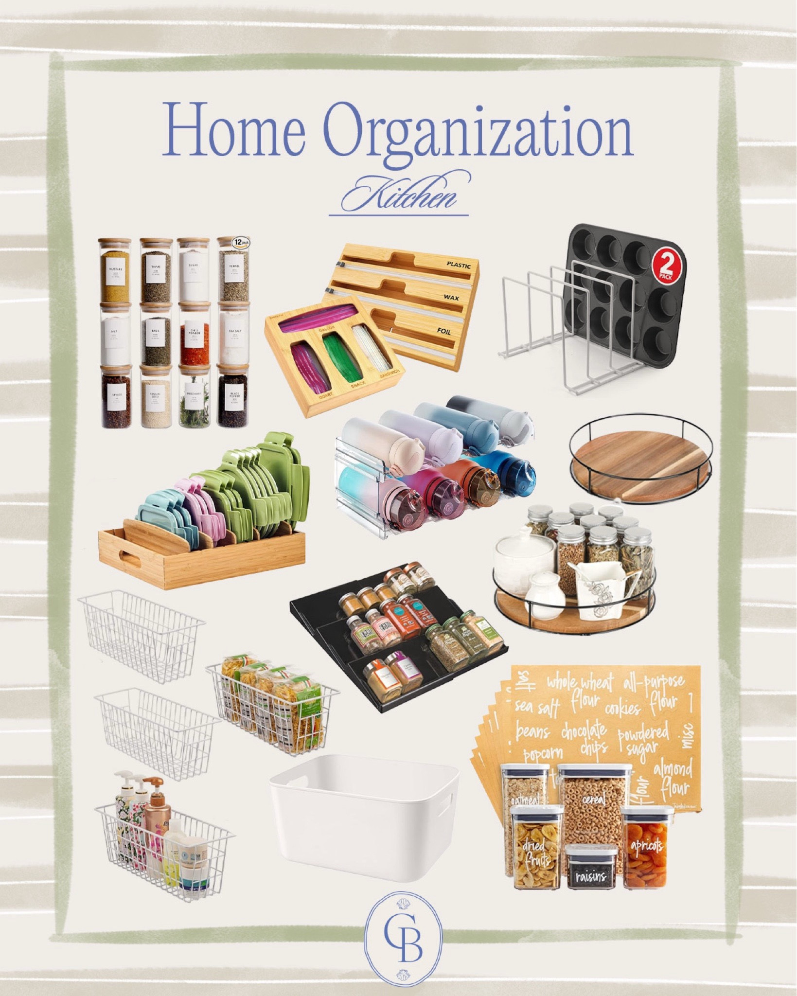 doing a huge purge and home refresh for the new year including organization the kitchen and bathroom! rounding up some of my go to kitchen organization like my water bottle organizer, pantry storage and pantry organizers and more 

 #LTKHome #LTKFindsUnder50 #LTKFamily