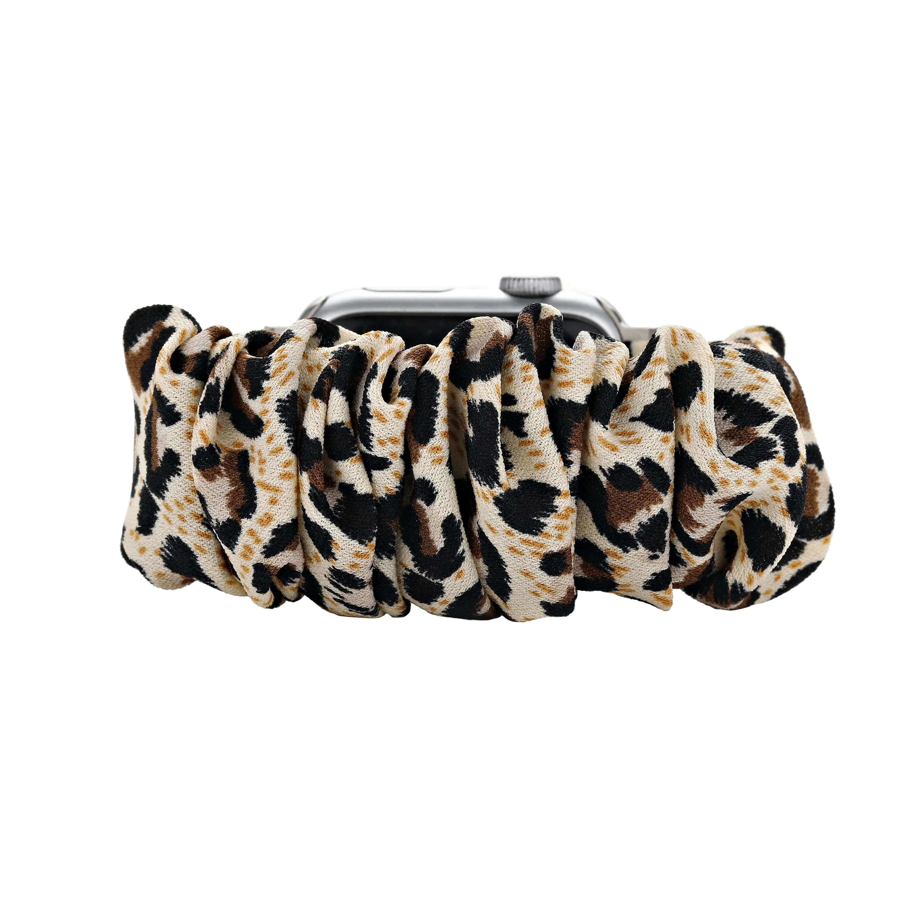 Leopard Scrunchie Apple Watch Band | Victoria Emerson