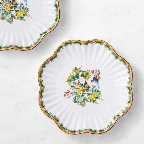Famille Rose Scalloped Appetizer Plates, Set of 4 | Williams-Sonoma