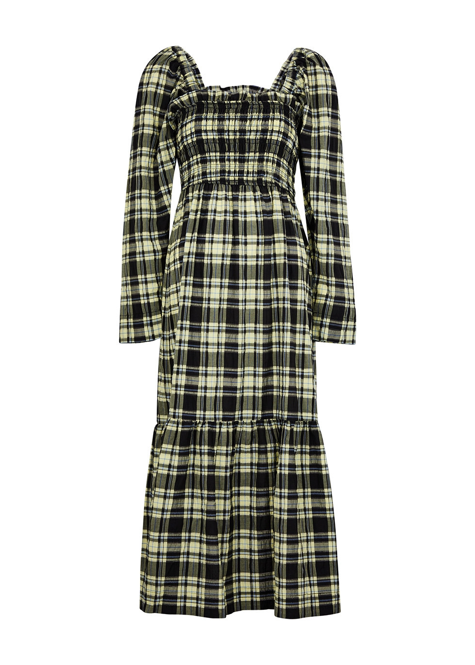 Checked seersucker midi dress | Harvey Nichols (Global)