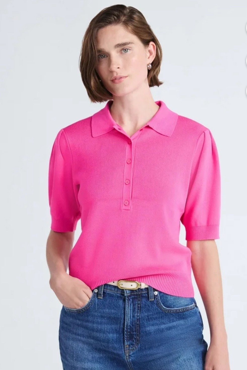 💗 Barbiecore meets classic prep in this Free Assembly collared sweater tee—only $24 at Walmart! I’m loving the puffed sleeves, soft lightweight knit, and tailored collar for a feminine yet polished look. Perfect for styling with denim, trousers, or tucked into a midi skirt. ✨

The bright pink hue adds a fun pop to any outfit, while the flattering silhouette works for the office, brunch, or date night. 💞 Runs true to size and available in sizes XS–XXL.

🧵 Lightweight, breathable knit
🎀 Puff sleeves + button-front collar
💵 $24 | Sold by Walmart
📦 Free shipping + returns

#WalmartFashion #FreeAssembly #BarbiecoreStyle #PreppyVibes #PinkSweater #ClosetStaple #LTKFall #LTKunder50 #WalmartStyle #PolishedCasual #AffordableStyle #LTKFinds #FallTrends2025


#LTKFindsUnder100 #LTKFindsUnder50 #LTKWorkwear