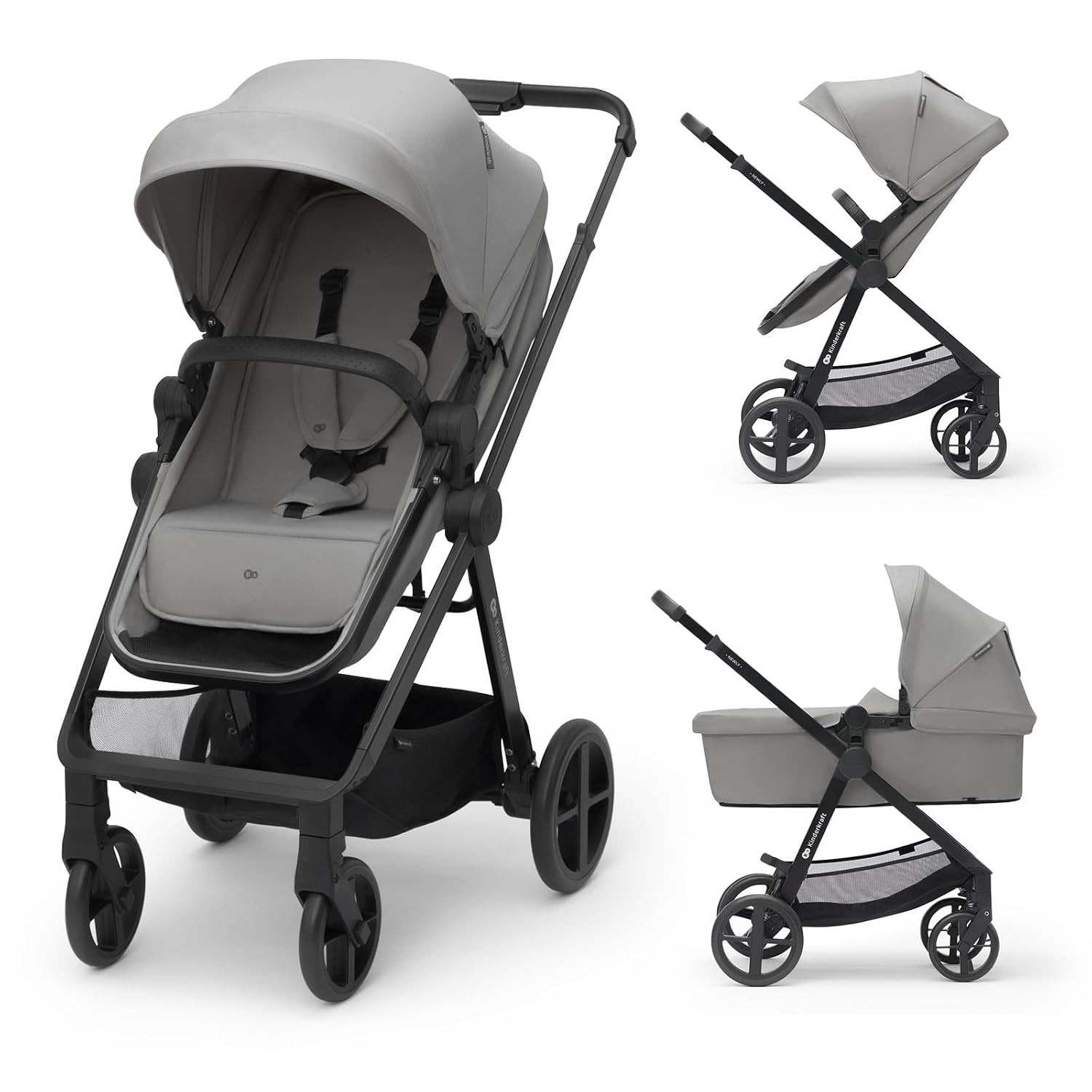 Kinderkraft Newly 2-in-1 Stroller for Kids, Gray | Amazon (US)