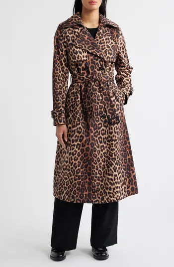 Animal Print Trench Coat | Nordstrom