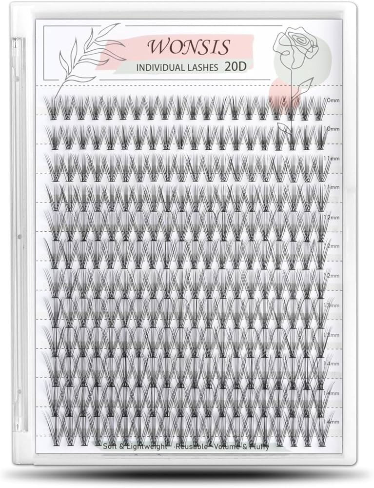 20D Lash Clusters, Individual Lashes, 240 Pcs 20D Individual Lash Extensions, Volume Soft Lightwe... | Amazon (US)