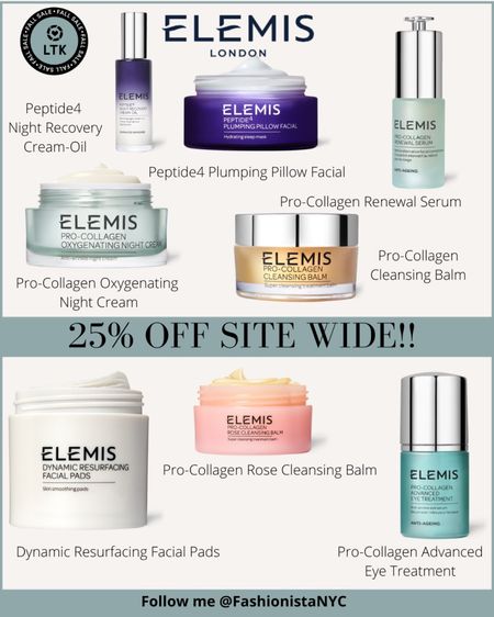 Top Beauty Products from ELEMIS
❤️ SAVE 25% off from Sept 18 - 20th with promo code - 
Beauty - Skincare - Sale Alert  

Follow my shop @fashionistanyc on the @shop.LTK app to shop this post and get my exclusive app-only content!

#liketkit #LTKSale #LTKbeauty #LTKSale #LTKsalealert
@shop.ltk
https://liketk.it/3PzUh